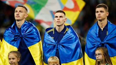 Гравці збірної України у матчі проти Північної Ірландії