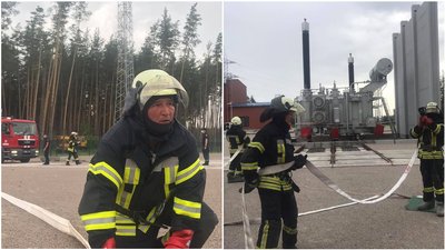 Забезпечує Луганщину електроенергією. На електропідстанції "Кремінська" гасили умовну пожежу