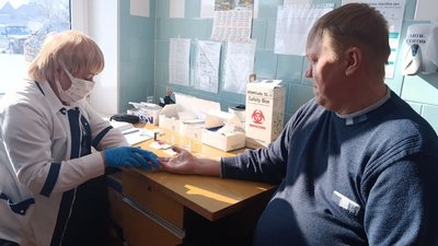 вакцинальний автобус в селі