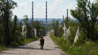 Український військовий 81 ОАеМБр на Слов'янському напрямку