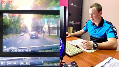 У Рівному велосипедист врізався в машину. У поліції розібрались, хто винен