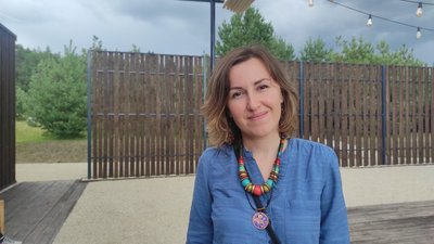 Учасниця заходу – письменниця Надійка Гербіш Учасниця заходу – письменниця Надійка Гербіш