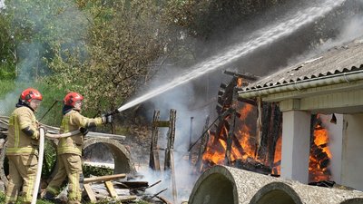 Внаслідок пожежі в Ужгороді травмувалися двоє людей