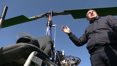 Мріяв з дитинства: на Рівненщині чоловік власноруч змайстрував вертоліт Мріяв з дитинства: на Рівненщині чоловік власноруч змайстрував вертоліт