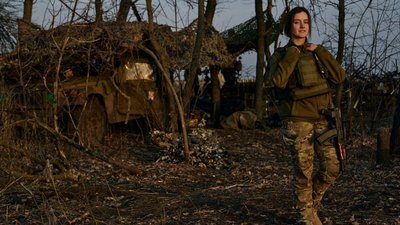 Тернопільська артилеристка "Ластівка" на передовій Тернопільська артилеристка "Ластівка" на передовій