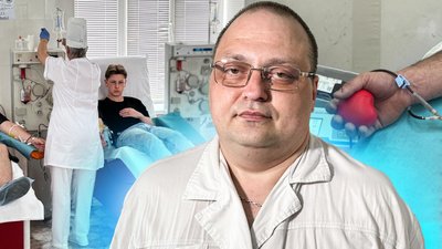 Міфи про донорство та дієту: інтерв'ю з завідувачем станції переливання крові