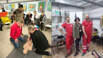 Херсонська волонтерка Червоного Хреста Наталія Шатілова Херсонська волонтерка Червоного Хреста Наталія Шатілова