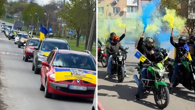 У Новомиргороді влаштували мирну акцію-автопробіг на підтримку захисників
