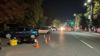 У Черкасах сталася ДТП за участю мотоцикліста