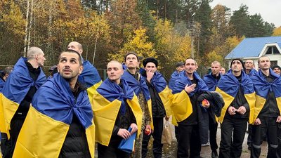 Українські бійці, які повернулись з полону 23 жовтня 2026 року