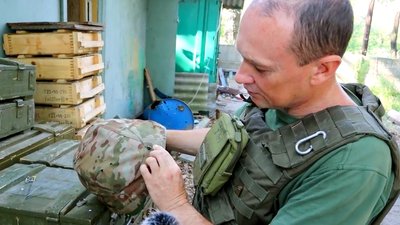 "Осколок застряг у касці": історія нацгвардійця із Вінниччини "Осколок застряг у касці": історія нацгвардійця із Вінниччини