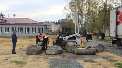 У Славуті демонтували мобільний шпиталь для хворих на COVID-19