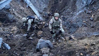 Житомирські вибухотехніки поліції розміновують деокуповану частину Харківщини Житомирські вибухотехніки поліції розміновують деокуповану частину Харківщини