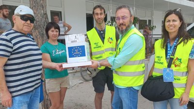 Прилад для дистанційної меддіагностики та автомобіль. Миколаївщина отримала гуманітарну допомогу