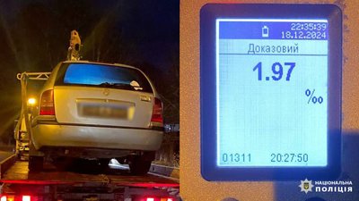 У Чернігові зупинили водія, який втретє за рік був п'яним за кермом