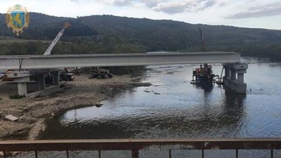 На Львівщині міст, який зруйнувала повінь у 2008 році, готовий на 65% – ЛОДА
