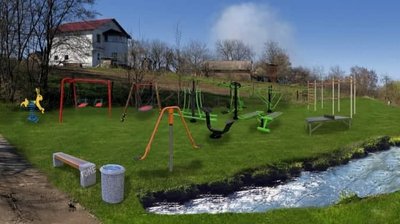 Проєкт дитячого майданчика, який хочуть облаштувати у селі Супрунівка Проєкт дитячого майданчика, який хочуть облаштувати у селі Супрунівка