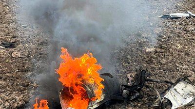 Лісова пожежа на Рівненщині внаслідок атаки армії РФ