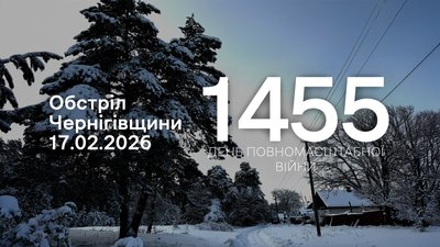 Обстріли прикодоння Чернігівщини 17 лютого 2026 року
