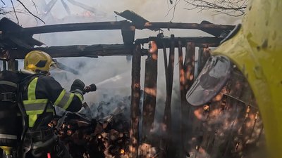 Господарська будівля горіла на Рівненщині