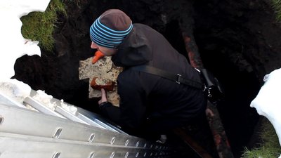 Знайдене підземелля на Волині засипали. Що буде далі Знайдене підземелля на Волині засипали. Що буде далі