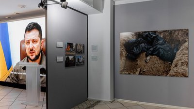 Former "Russian House" in Davos now houses the evidence of crimes against humanity. Former "Russian House" in Davos now houses the evidence of crimes against humanity.