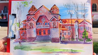 Як у Кременчуці діє мистецька спільнота Урбан Скетчерів Як у Кременчуці діє мистецька спільнота Урбан Скетчерів