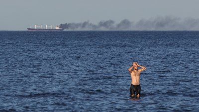 Наслідки удару по судну в Одесі