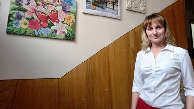 У Бердичеві на Житомирщині в приміщенні суду презентували експозицію учнівських картин