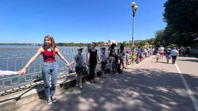 Учасники рекорду України "Безбар’єрний шлях" Учасники рекорду України "Безбар’єрний шлях"
