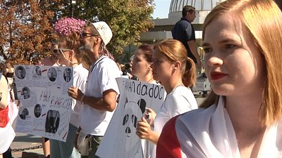 “Це крик про допомогу”.В Одесі провели акцію на підтримку білоруського народу