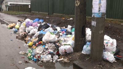 У Житомирі утворилося сміттєзвалище – люди зносять сміття на майданчик У Житомирі утворилося сміттєзвалище – люди зносять сміття на майданчик