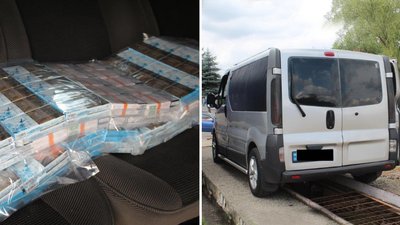Через спробу перевезти сигарети до Угорщини прикордонники вилучили в українця мікроавтобус