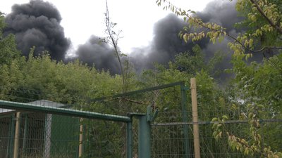 завод, пожежа
