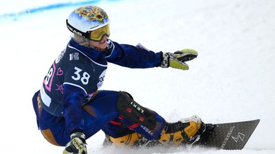 Українська сноубордистка Аннамарі Данча на чемпіонаті світу 2025