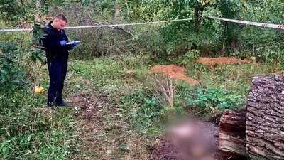На Київщині знайшли останки вбитої росіянами людини