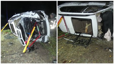 На Луганщині автомобіль врізався в бетону плиту. Подробиці аварії