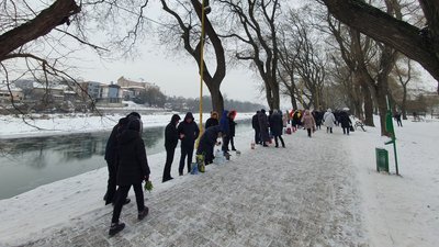 В Ужгороді на Водохреще на набережній освячують воду В Ужгороді на Водохреще на набережній освячують воду