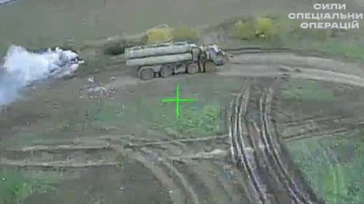 Знищення пускової установки С-400 "Тріумф"