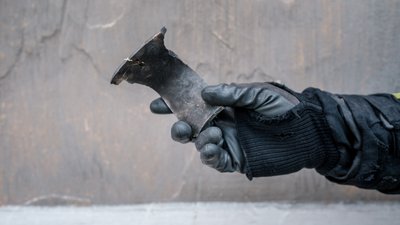 Уламок ракети, обстріл у Донецькій області