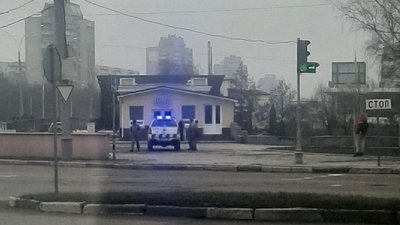Харківській міст "замінували" у Сумах Харківській міст "замінували" у Сумах