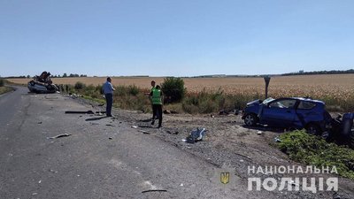 На Полтавщині в аваріях 1 людина загинула та 5 травмувалися