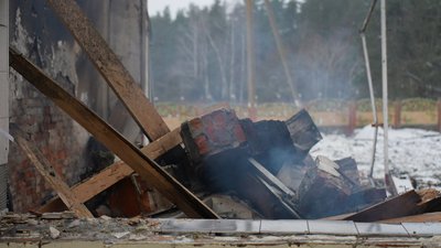 Наслідки атаки по лісництву у Солдатському Тростянецької громади
