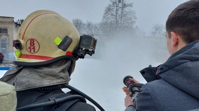 У харківському коледжі пройшли навчання з пожежної безпеки У харківському коледжі пройшли навчання з пожежної безпеки