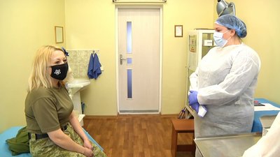 У Житомирі почали вакцинувати від COVID-19 військовослужбовців прикордонного загону