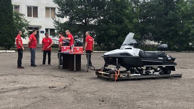 500 тисяч гривень коштує снігохід, який придбали для рятувальників Закарпаття