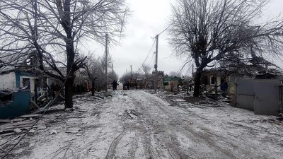 Місто Гірник Донецької області після обстрілу РФ, 24 січня 2024 року Місто Гірник Донецької області після обстрілу РФ, 24 січня 2024 року
