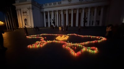 Акція пам'яті загиблих військових в Одесі