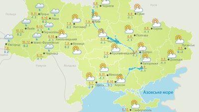 На вихідних у Полтаві потеплішає