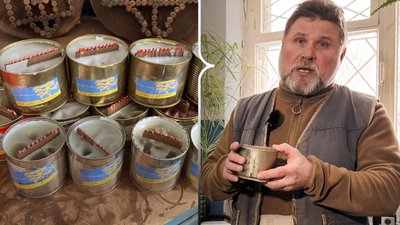 Родина Легких із Решетилівської громади виготовляє окопні свічки для воїнів
